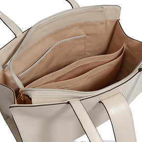 Bolsa Shopping Bag de Couro BELLE -  Creme