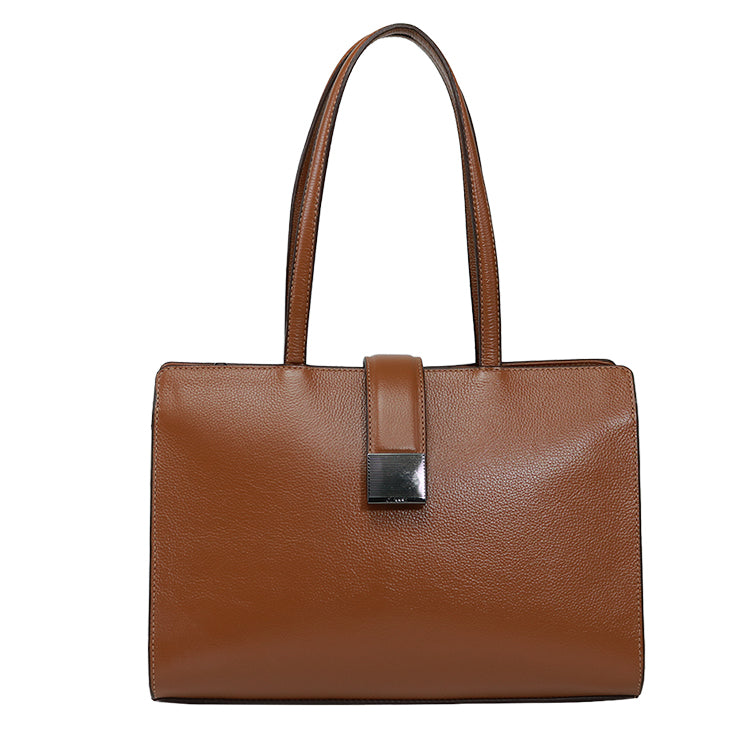 Bolsa Shopping Bag de Couro BELLE - Nocciola