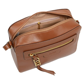 Bolsa de Couro Camera Bag PEGGY - Nocciola