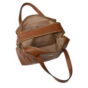 Bolsa de Couro Camera Bag GIOVANA - Nocciola