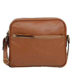 Bolsa de Couro Camera Bag Mary - Nocciola