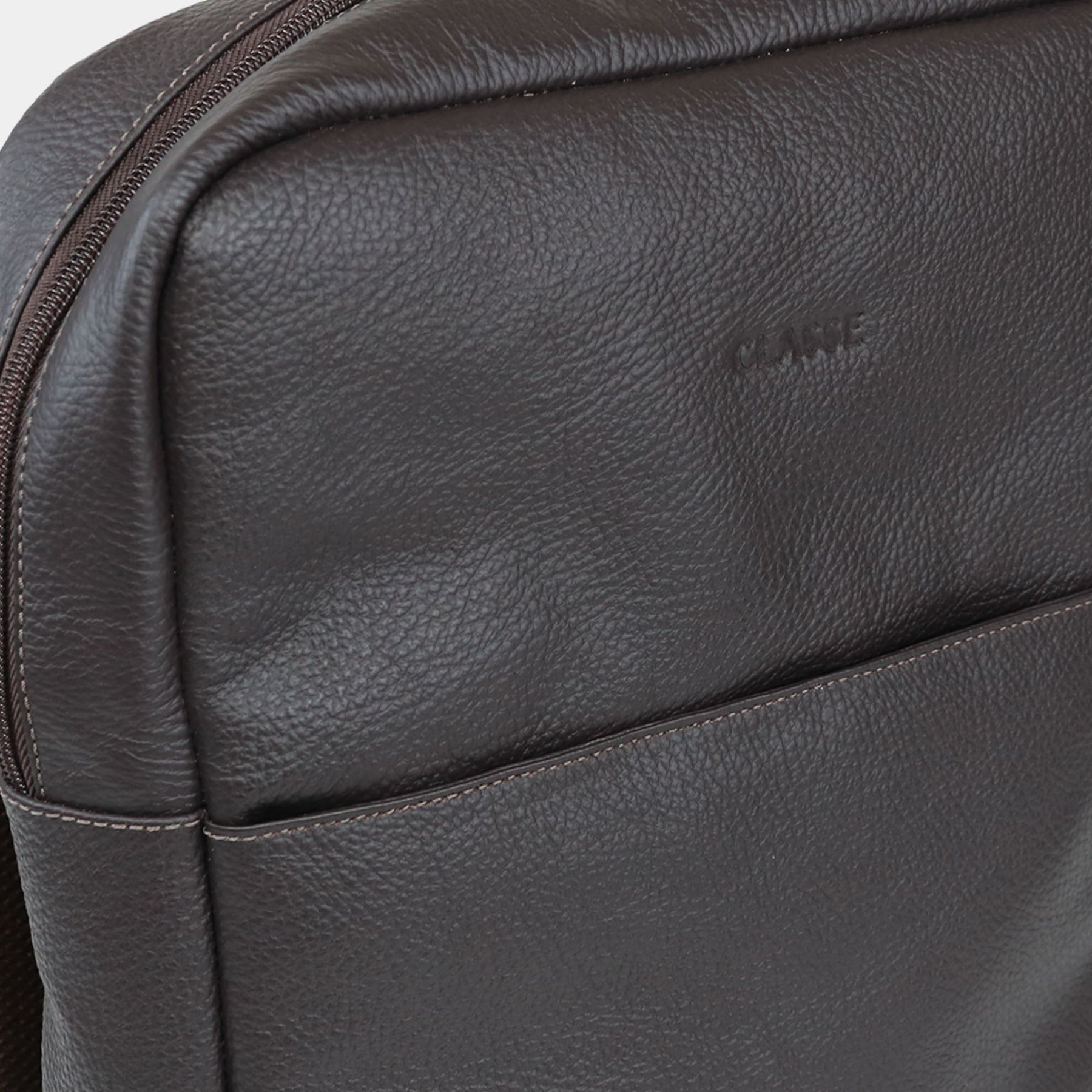 Mochila De Couro Masculina Media Office  - Confort Sand