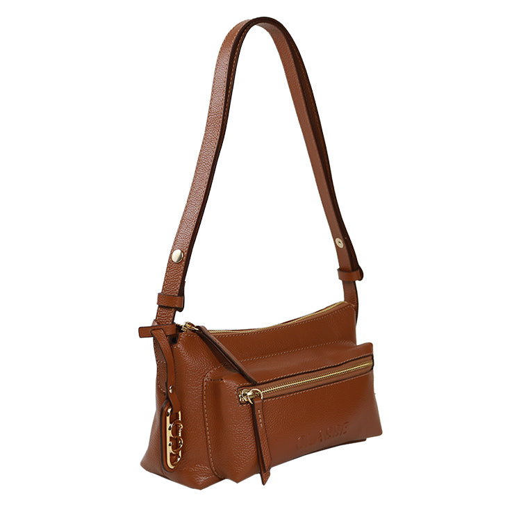 Bolsa de Couro Crossbody Malu