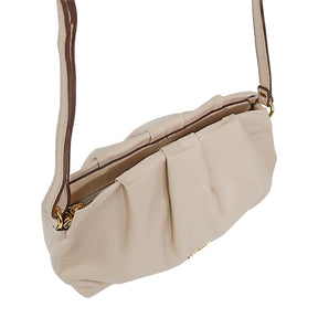 Bolsa de Couro Croosbody TINA - Creme