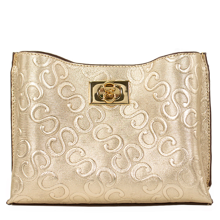 Bolsa Crossbody de Couro Kora Summer - Ouro