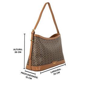 Bolsa Crossbody Canvas - Nocciola