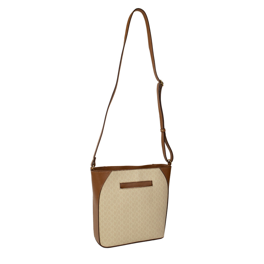 Bolsa Crossbody Canvas - Creme