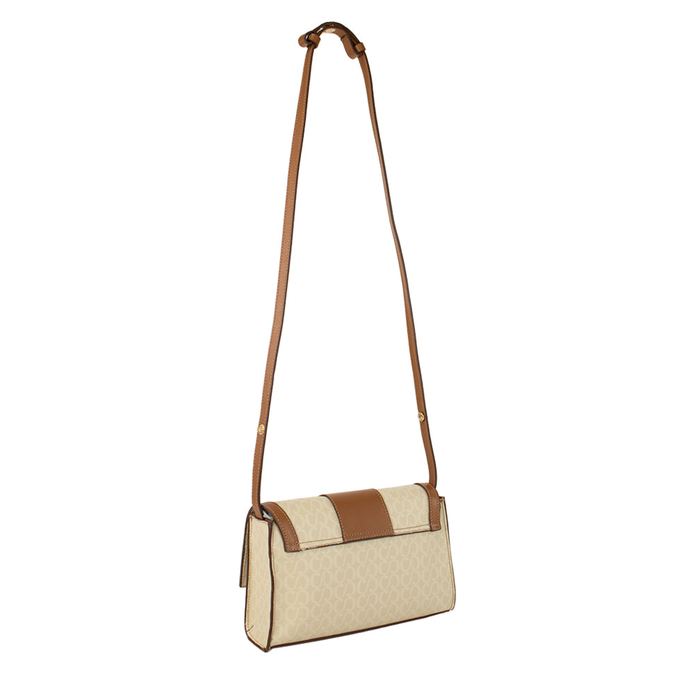 Bolsa Tiracolo Canvas Moderna - Creme