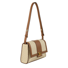 Bolsa Tiracolo Canvas Moderna - Creme