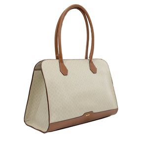 Bolsa Shopping Bag de Mão Canvas - Creme