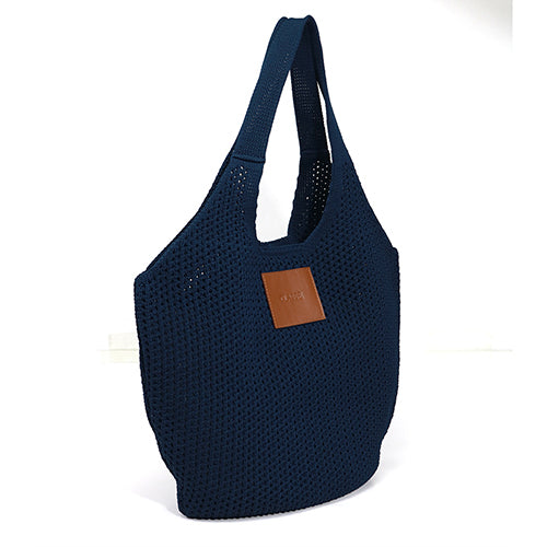 Bolsa de Crochê LILA - Azul/Nocciola