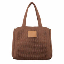 Bolsa Shopping Bag de Crochê Lila - Pinha/Nocciola