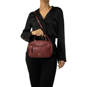 Bolsa Camera Bag de Couro Tereza - Ruby