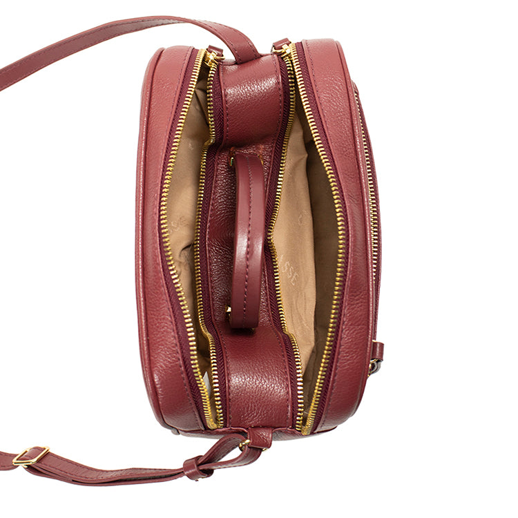 Bolsa Camera Bag de Couro Tereza - Ruby