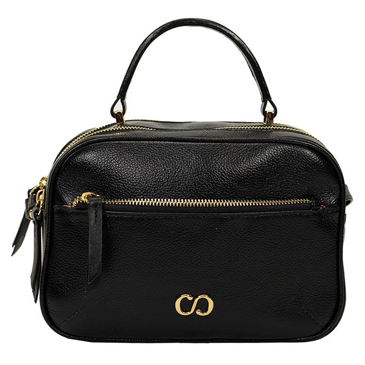 Bolsa Camera Bag de Couro Tereza - Preto