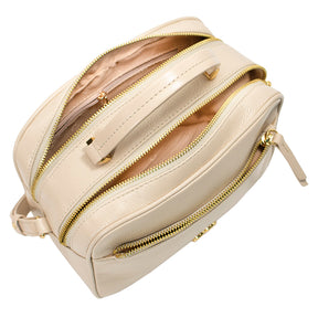 Bolsa Camera Bag de Couro Tereza - Creme