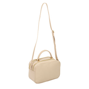 Bolsa Camera Bag de Couro Tereza - Creme