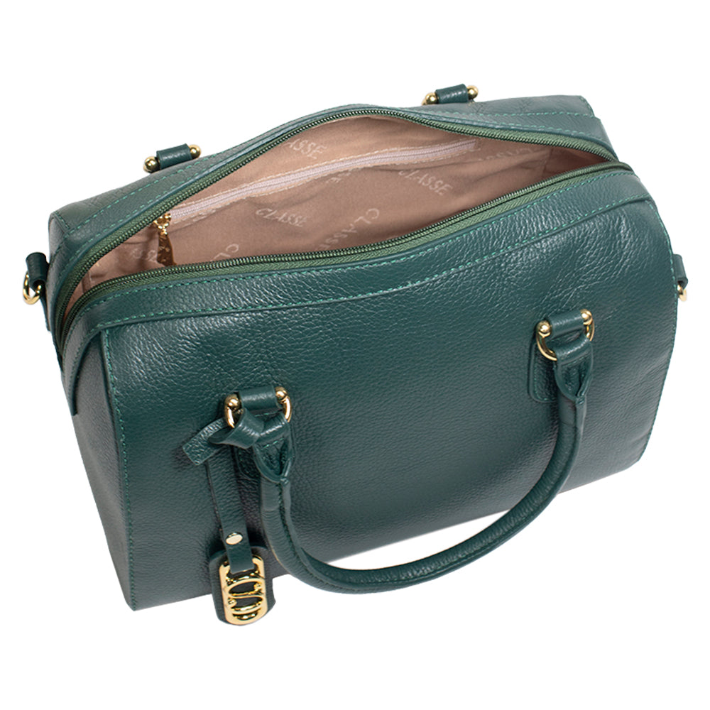 Bolsa Camera Bag de Couro Tote Lívia - Eucalipto