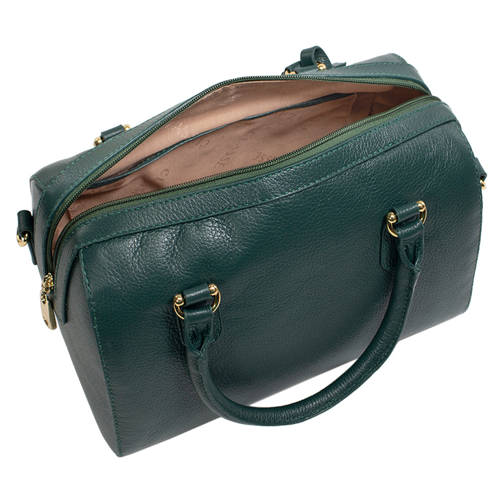Bolsa Camera Bag de Couro Tote Lívia - Eucalipto