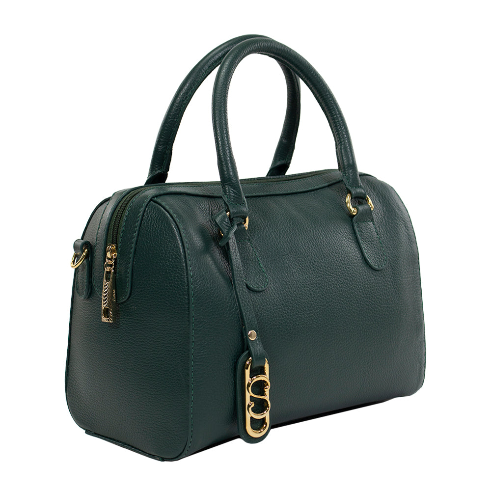 Bolsa Camera Bag de Couro Tote Lívia - Eucalipto
