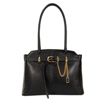 Combo: Bolsa Shopping Bag de Couro Sam - Preto + Carteira Exclusiva