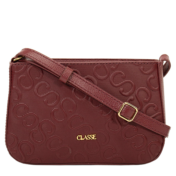 Bolsa Crossbody de Couro Kora Summer - Ruby