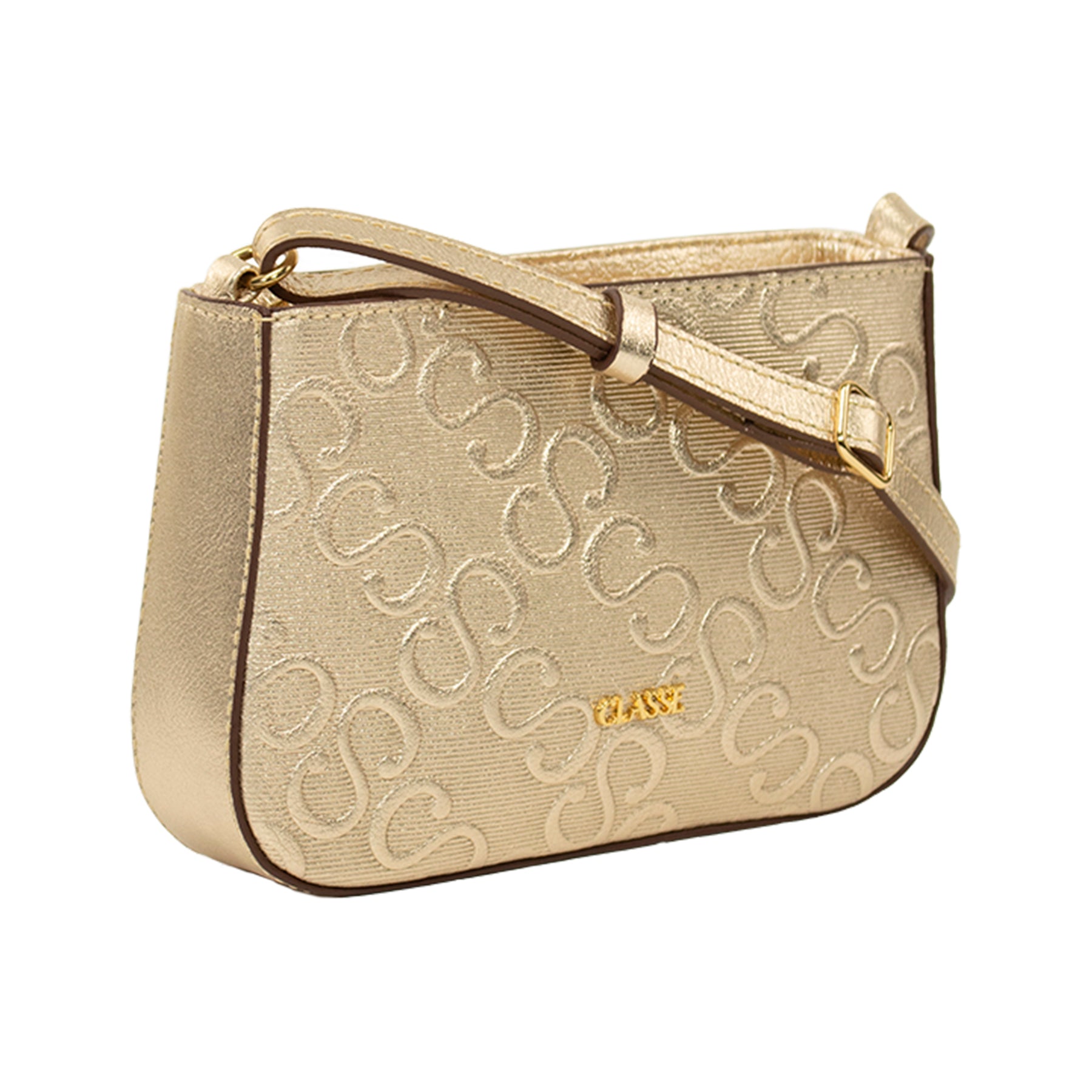 Bolsa Crossbody de Couro Kora Summer - Ouro