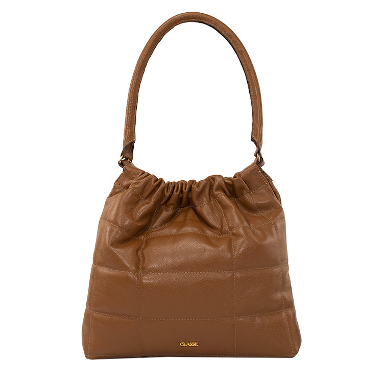 Shopping Bag de Couro Rebecca - Nocciola