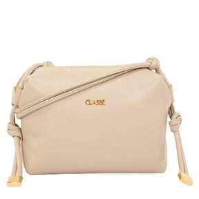 Bolsa Crossbody de Couro Kris - Creme