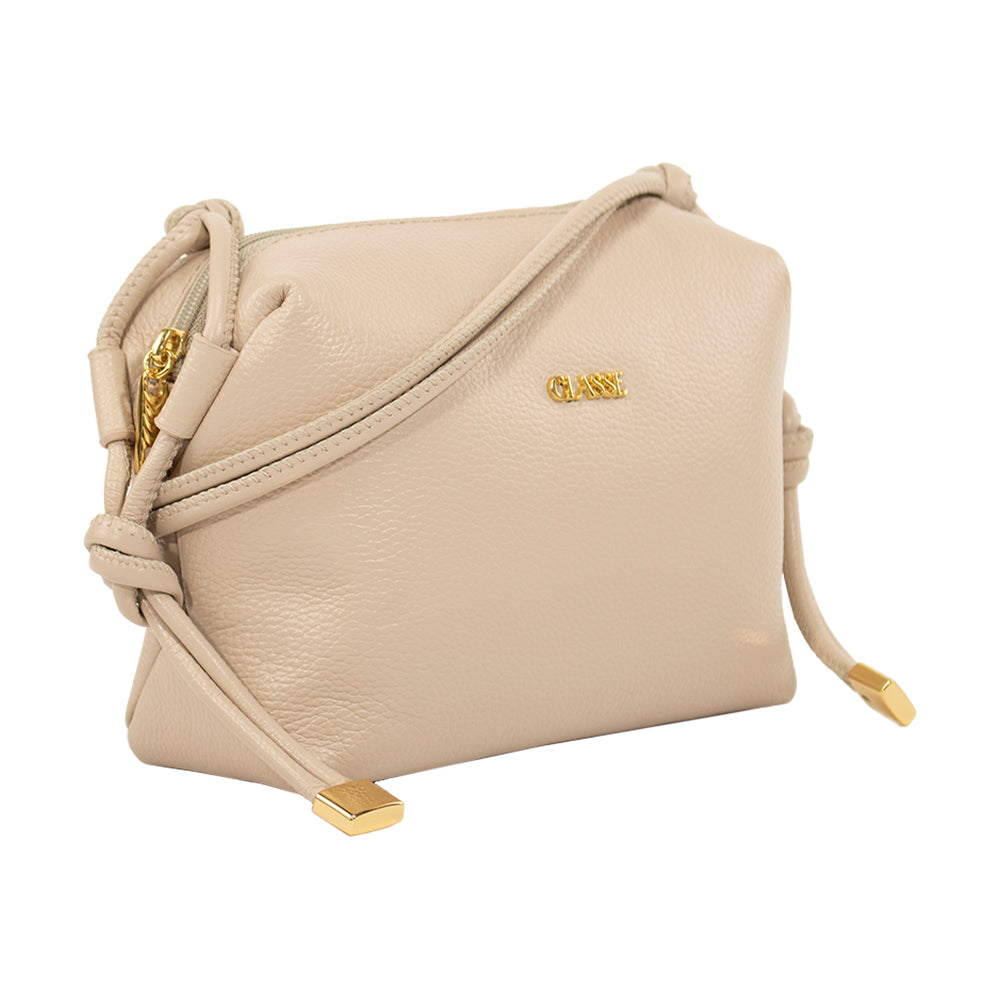 Bolsa Crossbody de Couro Kris - Creme