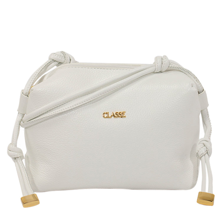 Bolsa Crossbody de Couro Kris - Branco