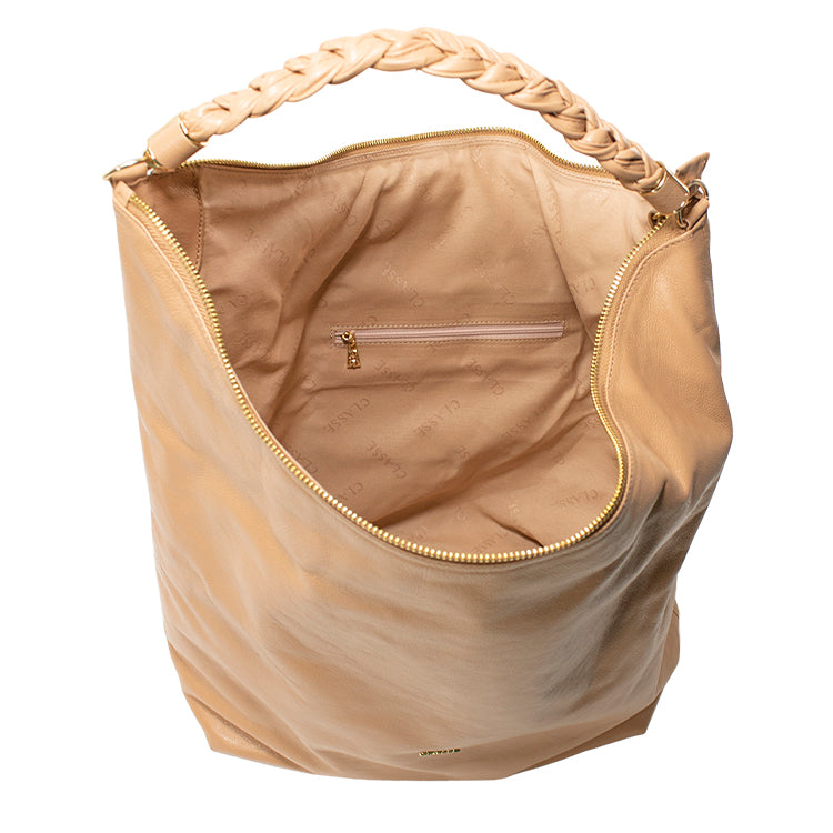 Bolsa de couro Hobo  Bella -  Tan