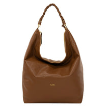 Bolsa de couro Hobo  Bella -  Nocciola