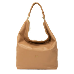 Bolsa de couro Hobo  Bella -  Tan