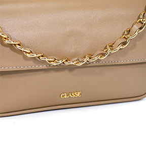 Bolsa de Couro Tiracolo Bag Julia - Camel