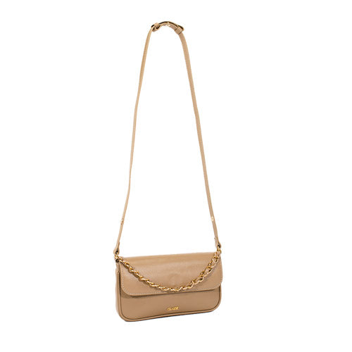 Bolsa de Couro Tiracolo Bag Julia - Camel