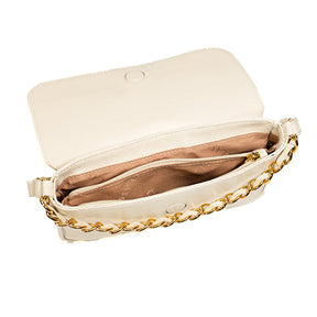 Bolsa de Couro Tiracolo Bag Julia - Off White