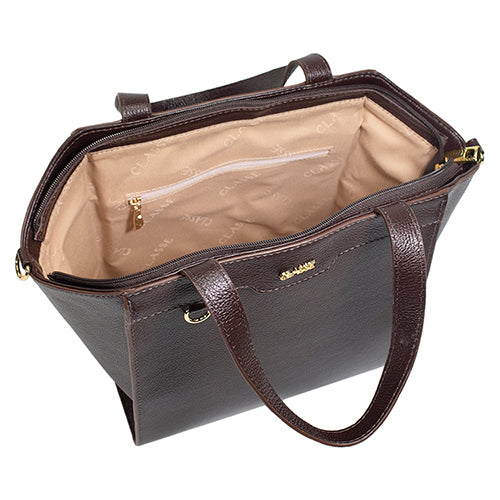 Bolsa de Couro Tote Bag Edite - Chocolate