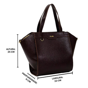 Bolsa de Couro Tote Bag Edite - Chocolate