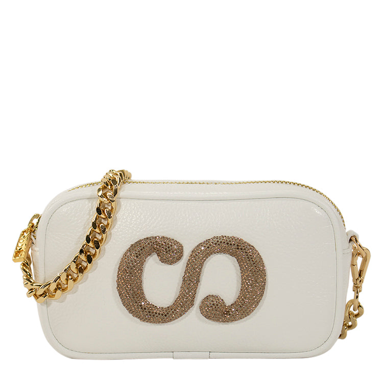 Bolsa Camera Bag de Couro Glam - Branco