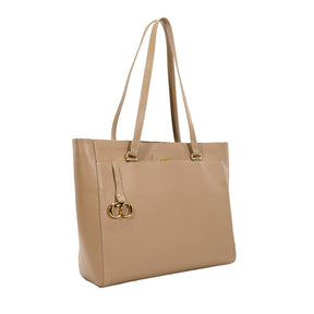 Bolsa de Couro Shopping Bag Maitê - Camel