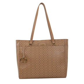 Bolsa Shopping Bag Maitê Canvas - Tan