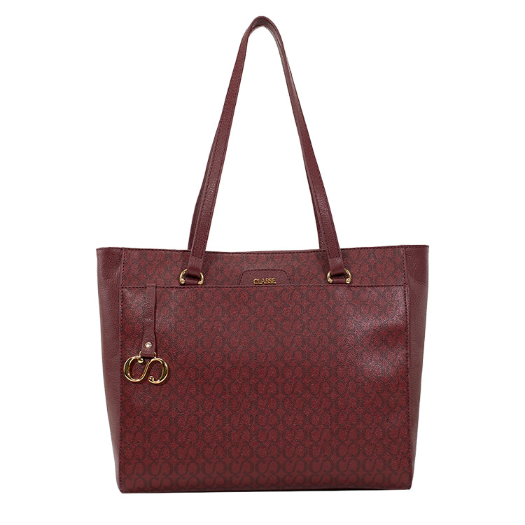 Bolsa Shopping Bag Maitê Canvas - Ruby