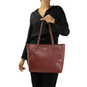 Bolsa Shopping Bag Maitê Canvas - Ruby