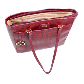 Bolsa Shopping Bag Maitê Canvas - Ruby