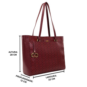 Bolsa Shopping Bag Maitê Canvas - Ruby