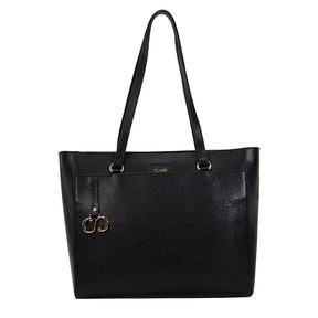 Bolsa de Couro Shopping Bag Maitê - Preto