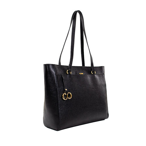 Bolsa de Couro Shopping Bag Maitê - Preto