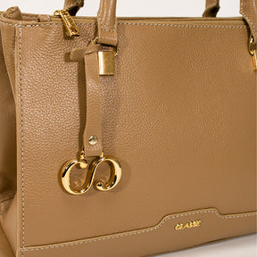 Bolsa de Couro Tote Bag Maitê - Camel