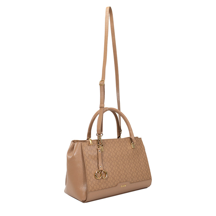 Bolsa Tote Bag Canvas Maitê - Tan